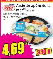 Vici - Assiette Apéro De La Mer offre à 4,69€ sur Norma