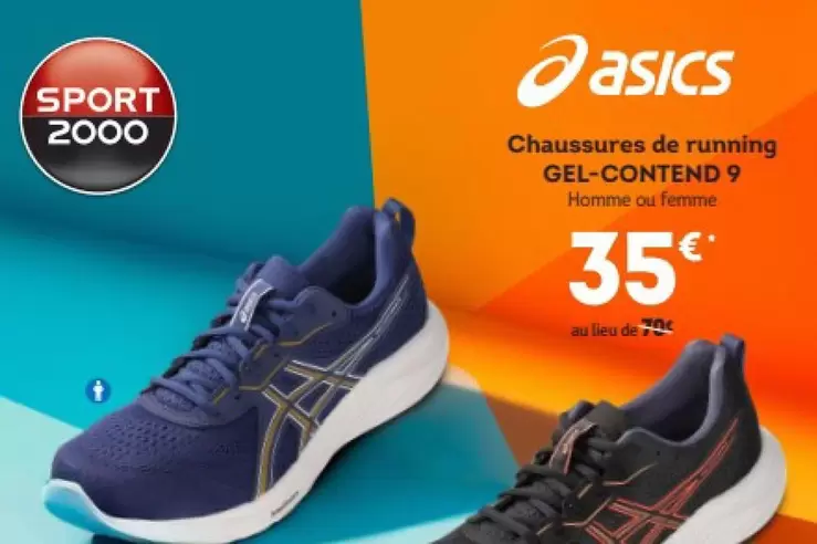 Asics - Chaussures De Running offre à 35€ sur Sport 2000