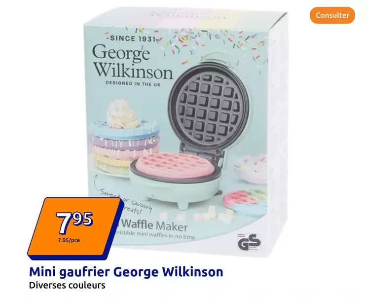 Wilkinson - Mini Gaufrier George offre à 7,95€ sur Action