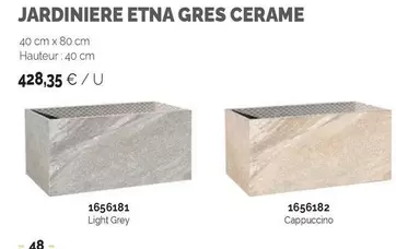 Jardiniere Etna Gres Cerame offre à 428,35€ sur SAMSE