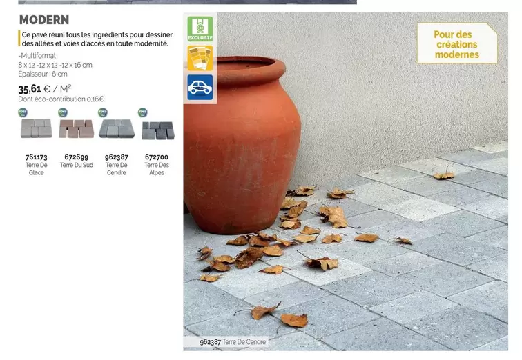 Modern offre à 35,61€ sur SAMSE