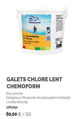 Galets Chlore Lent offre à 60€ sur SAMSE