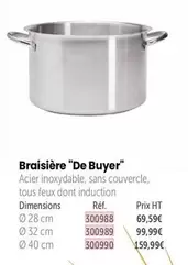 De Buyer - Braisiére "de Buyer" offre à 69,59€ sur Retif