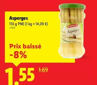 Freshona - Asperges offre à 1,55€ sur Lidl