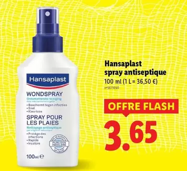 Hansaplast - Spray Antiseptique offre à 3,65€ sur Lidl