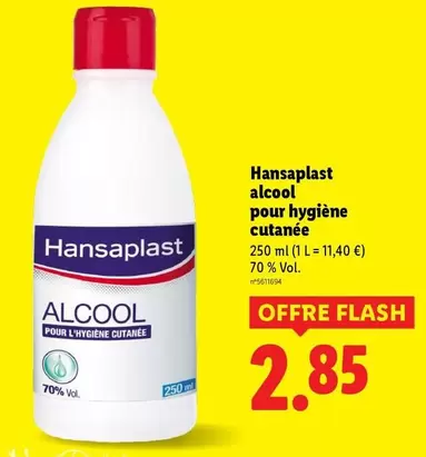 Hansaplast - Alcool Pour Hygiène Cutanée offre à 2,85€ sur Lidl