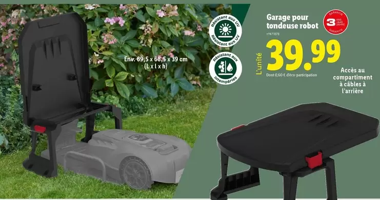Parkside - Garage Pour Tondeuse Robot offre à 39,99€ sur Lidl