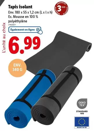 Tapis Isolant offre à 6,99€ sur Lidl