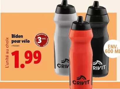 Crivit - Bidon Pour Vélo offre à 1,99€ sur Lidl