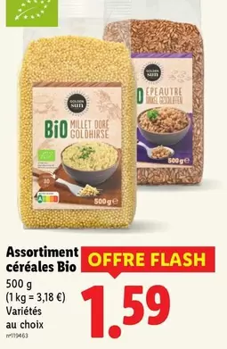 Golden Sun - Assortiment Céréales Bio offre à 1,59€ sur Lidl
