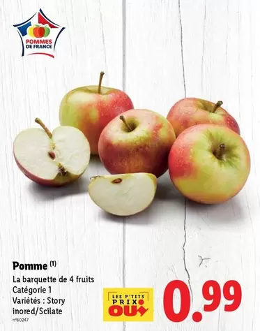 Pomme offre à 0,99€ sur Lidl