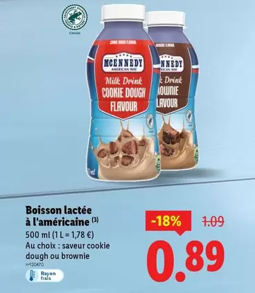 Mcennedy - Boisson Lactée À L'Américaine offre à 0,89€ sur Lidl