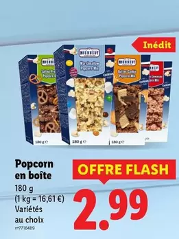Mcennedy - Popcorn En Boîte offre à 2,99€ sur Lidl