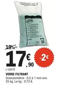 Verre Filtrant offre à 17,9€ sur E.Leclerc Jardi