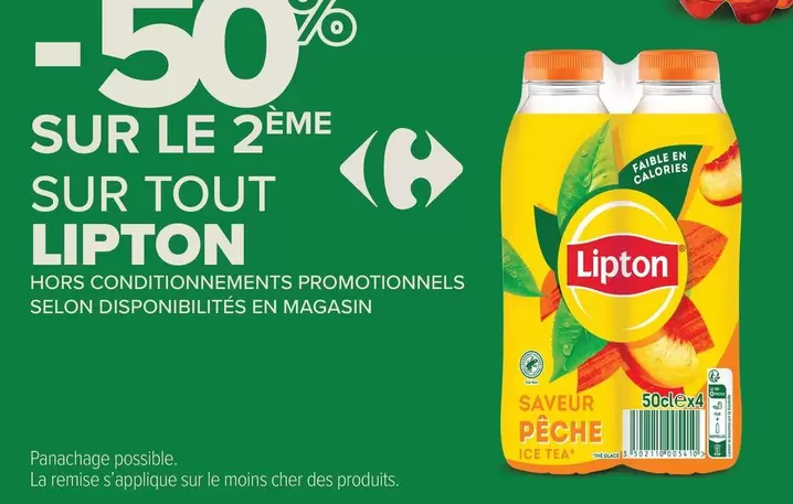 Lipton - Sur Tout offre sur Carrefour Contact