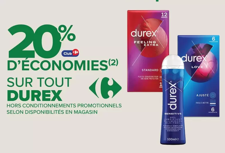 Durex - Sur Tout offre sur Carrefour Contact