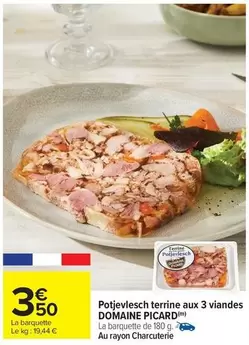 Picard - Potèvlesch Terrine Aux 3 Viandes offre à 3,5€ sur Carrefour Contact