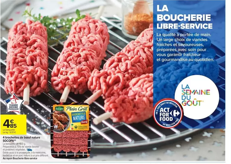 Socopa - La Boucherie Libre-service offre à 4,85€ sur Carrefour Contact