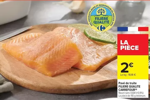 Carrefour - Pavé De Truite Filière Qualité offre à 2€ sur Carrefour Contact