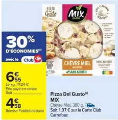 Mix Buffet - Pizza Del Gusto offre à 4,58€ sur Carrefour Contact
