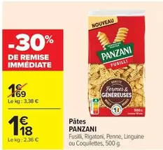 Panzani - Pâtes offre à 1,18€ sur Carrefour Contact
