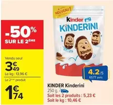 Kinder -  ini offre à 3,49€ sur Carrefour Contact