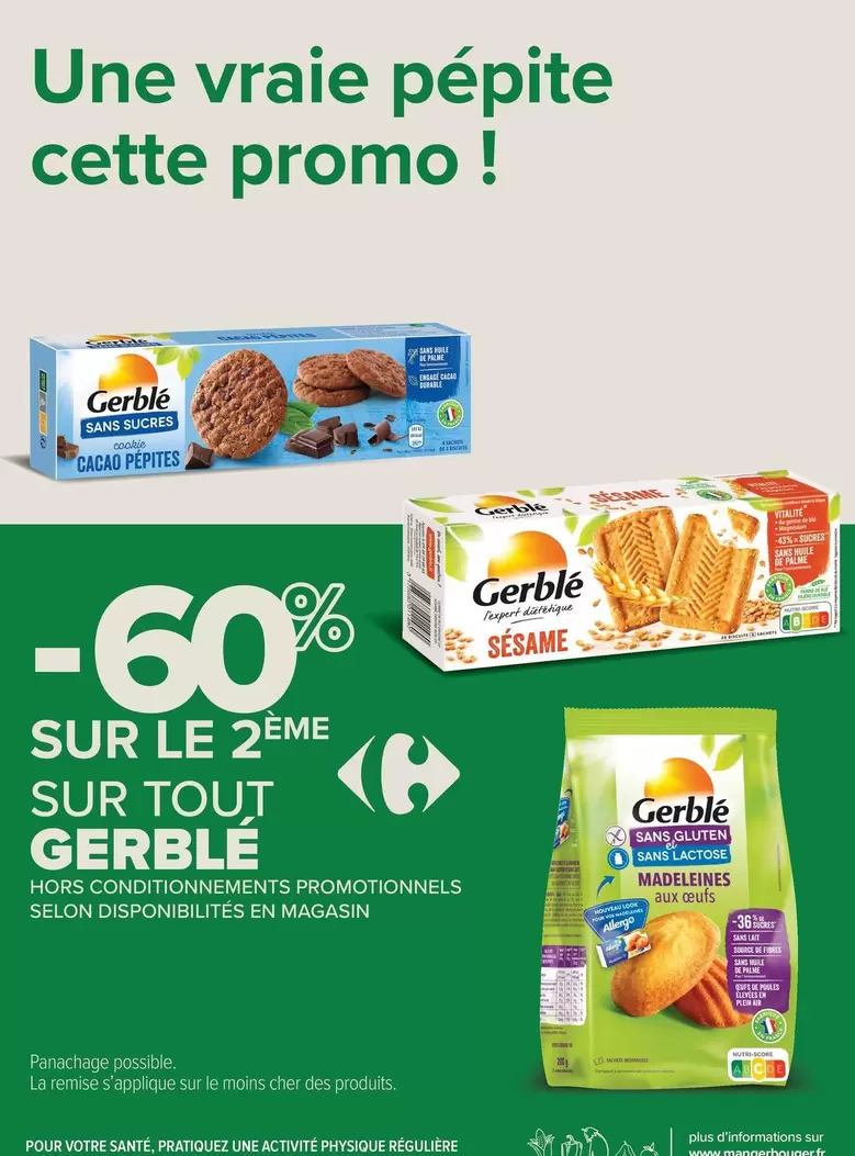 Gerblé - Sur Tout offre sur Carrefour City