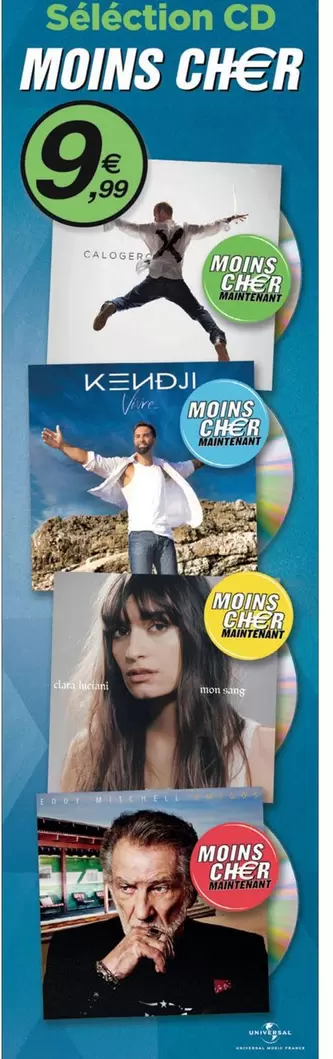 Sélection Cd offre à 9,99€ sur Carrefour City