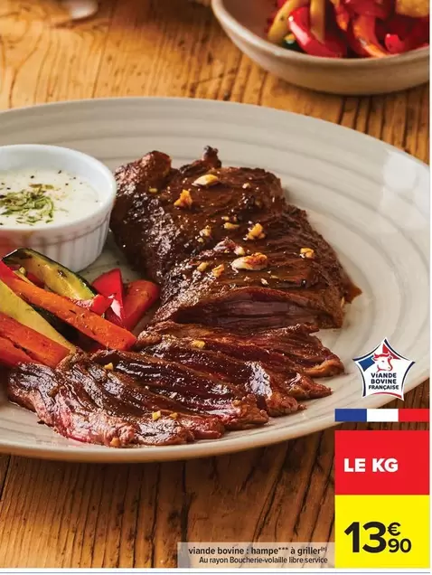 Viande Bovine Hampe offre à 13,9€ sur Carrefour City