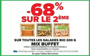 Mix - Sur Toutes Les Salades Bio offre sur Carrefour City