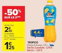 Tropico - Orange & Ananas offre à 2,5€ sur Carrefour City