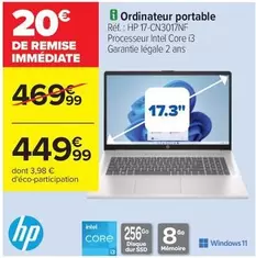 HP - Ordinateur Portable offre à 449,99€ sur Carrefour City