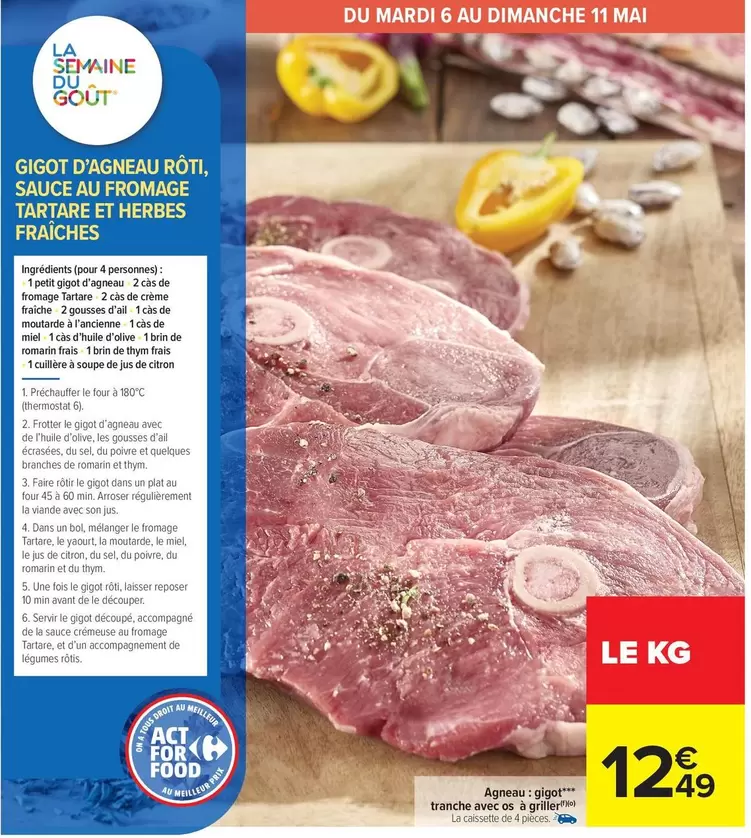 Tartare - AOP 2019 offre à 12,49€ sur Carrefour Market