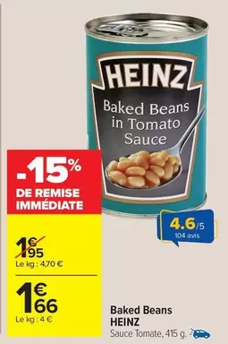 Heinz - Baked Beans offre à 1,66€ sur Carrefour Market