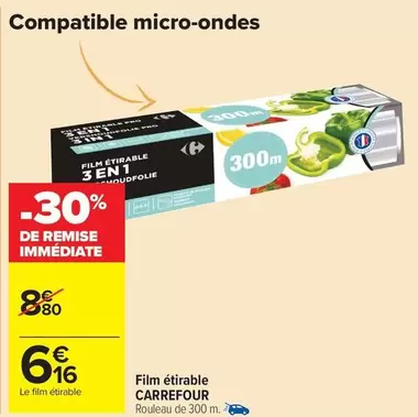 Carrefour - Film Étirable offre à 6,16€ sur Carrefour Market