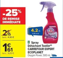 Carrefour - Spray Detachant Textile offre à 1,61€ sur Carrefour Market