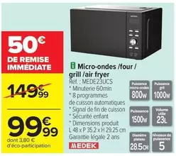 Signal - Micro-ondes /four / Grill /air Fryer offre à 99,99€ sur Carrefour Market