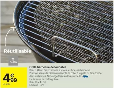 Dim - Grille barbecue découpable offre à 4,99€ sur Carrefour Market