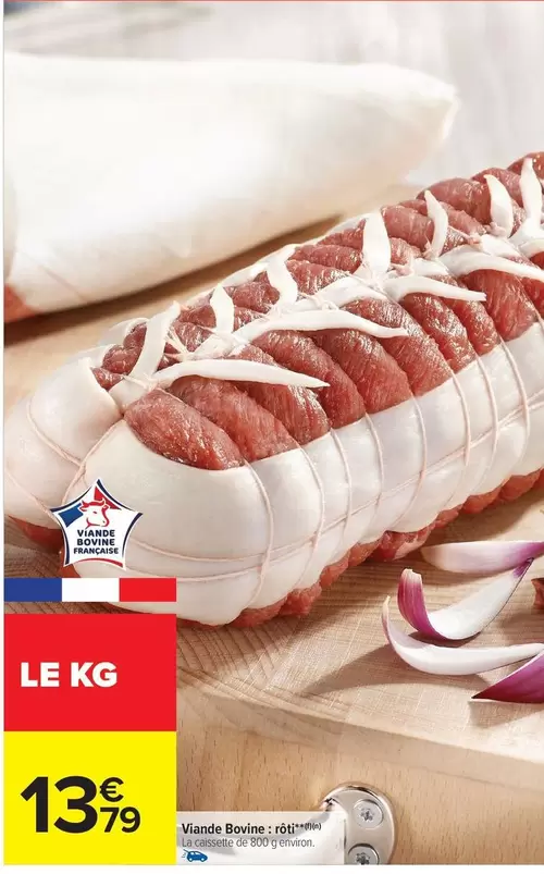 Viande Bovine: Algérop offre à 13,79€ sur Carrefour Drive