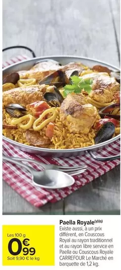 Royal - Paella e offre à 0,99€ sur Carrefour Drive