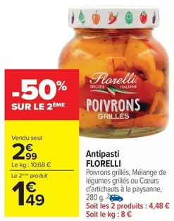 Florelli - Antipasti offre à 2,99€ sur Carrefour Drive