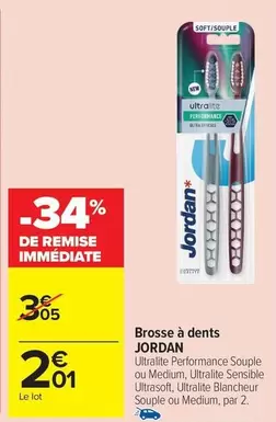 Brosse à dents offre à 2,01€ sur Carrefour Drive