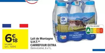 Carrefour - Lait De Montagne offre à 6,18€ sur Carrefour Express