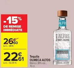Tequila offre à 22,61€ sur Carrefour Express