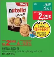 Nutella - Biscuits offre à 2,29€ sur Supermarché Match