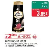 Saint Agaune - Saucisson offre à 3,85€ sur Supermarché Match
