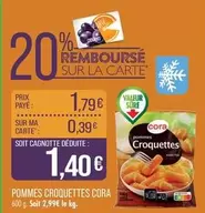 Cora - Pommes Croquettes offre à 1,79€ sur Supermarché Match