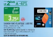 Labeyrie - Saumon Fumé Atlantique offre à 3,25€ sur Supermarché Match