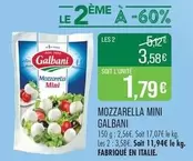 Galbani - Mozzarella Mini offre à 1,79€ sur Supermarché Match
