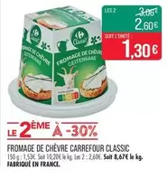 Carrefour - Fromage De Chèvre Classic offre à 1,3€ sur Supermarché Match